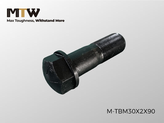 TBM30X2X90 ट्रैक बोल्ट M30×2.0×90 भारी उपकरण अंडरकैरिज फास्टनर
