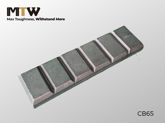 CB65 चॉकलेट ब्लॉक वियर पार्ट 240×65×23mm ग्राउंड एंगेजिंग टूल कंपोनेंट 2.5KG